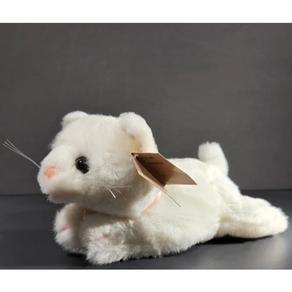 Bearington Collection White Cat Plush Toy Sissy Retired Plushie